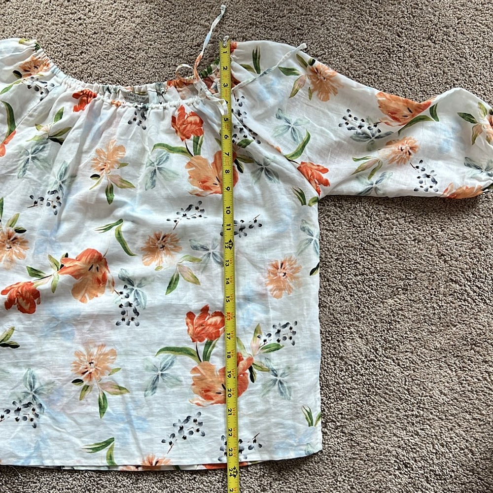 Hester & Orchard Linen Floral Top - Picture 9 of 9